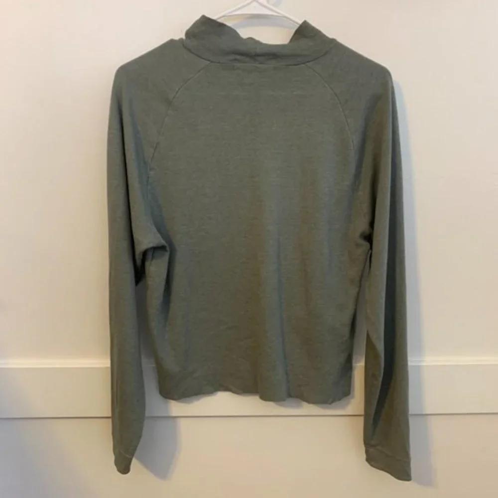 J. Crew Gray Turtleneck Long Sleeve Shirt